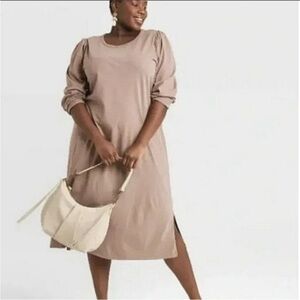 Universal Thread Taupe T-shirt Dress